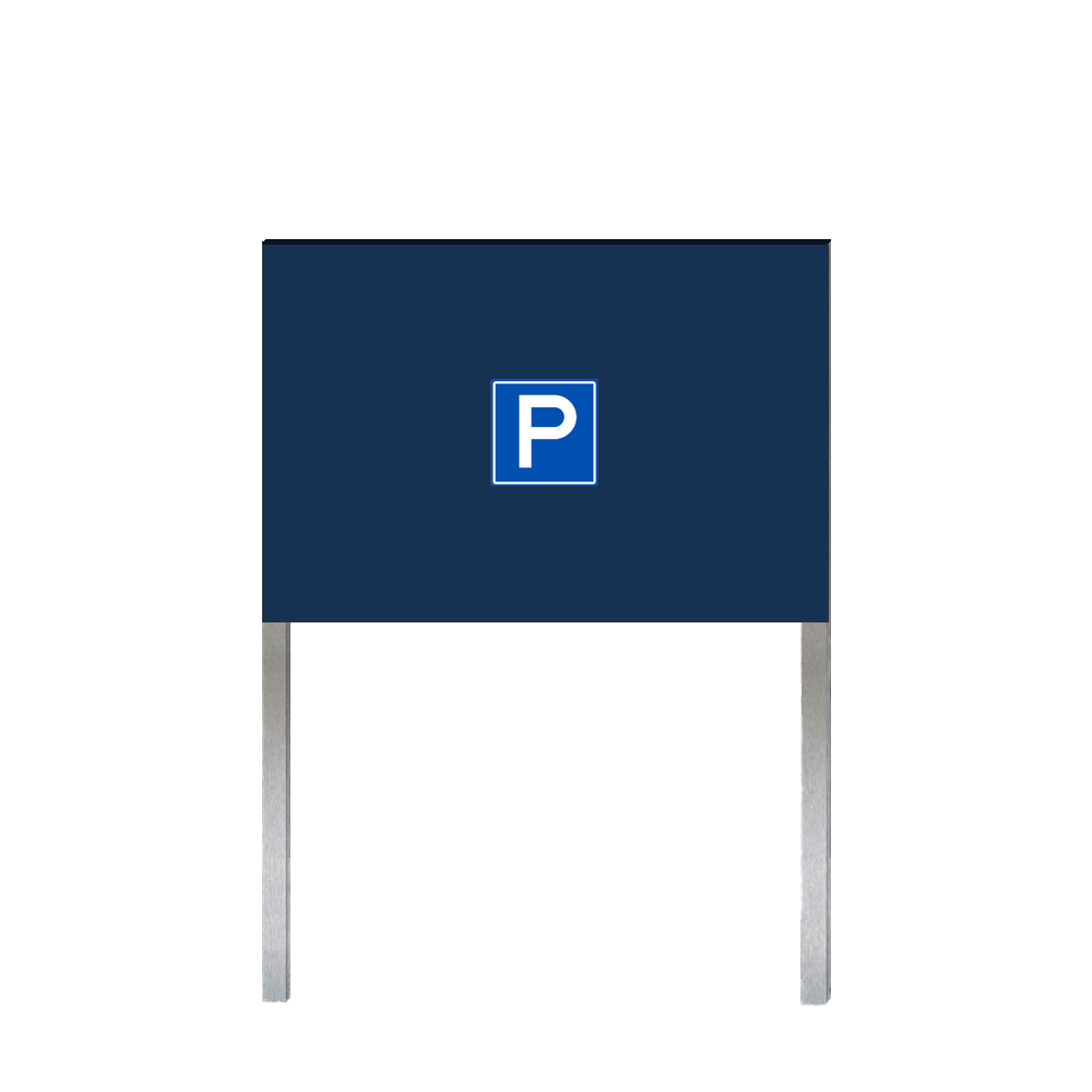 Parkeerbord vrijstaand (dubbelzijdig) 60x40cm